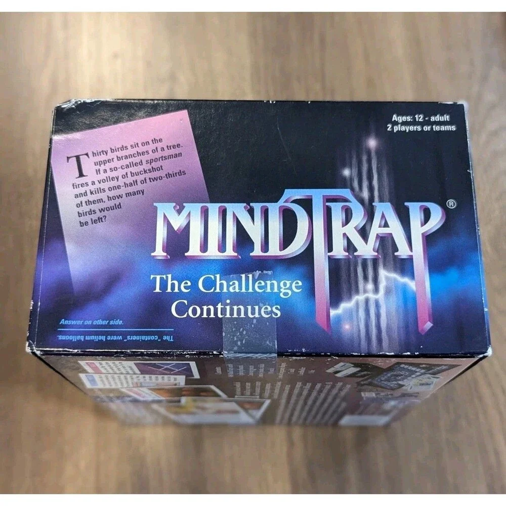 Vintage MindTrap The Challenge Continues Complete Set Board Game Set - 1997‎